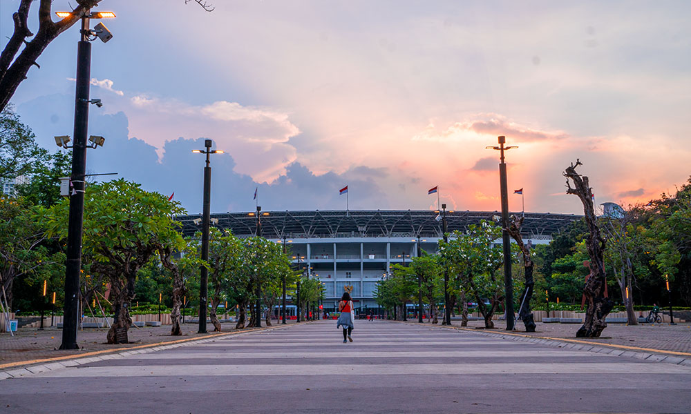 Foto Gelora Bung Karno Tempat Lari di Jakarta